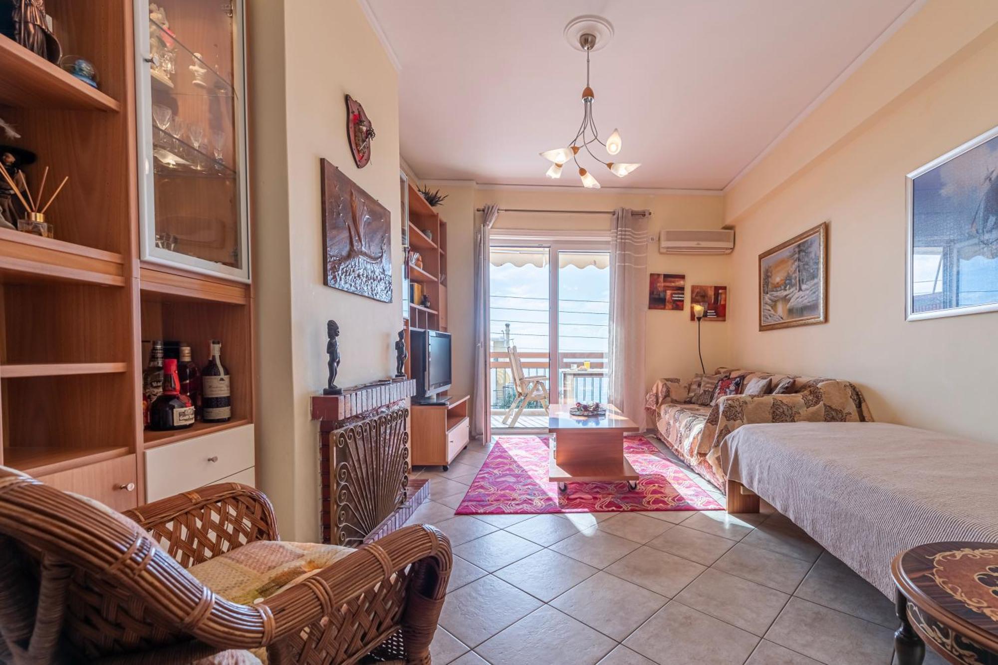 Sea View Apartment 100M From The Beach Saronida Zewnętrze zdjęcie